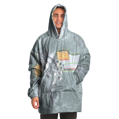 Granlibakken, California Ski Trail Map - Snug Hoodie - Powderaddicts