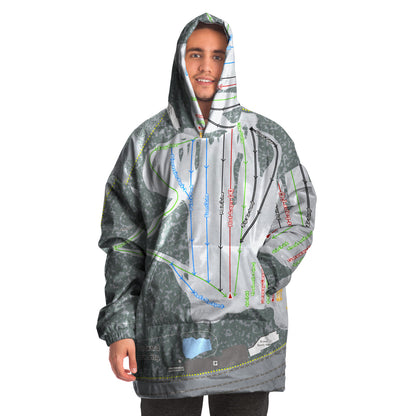 Woodward Park City, Utah Ski Trail Map - Snug Hoodie