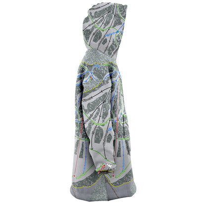 Ski Cloudcroft, New Mexico Ski Trail Map - Snug Hoodie