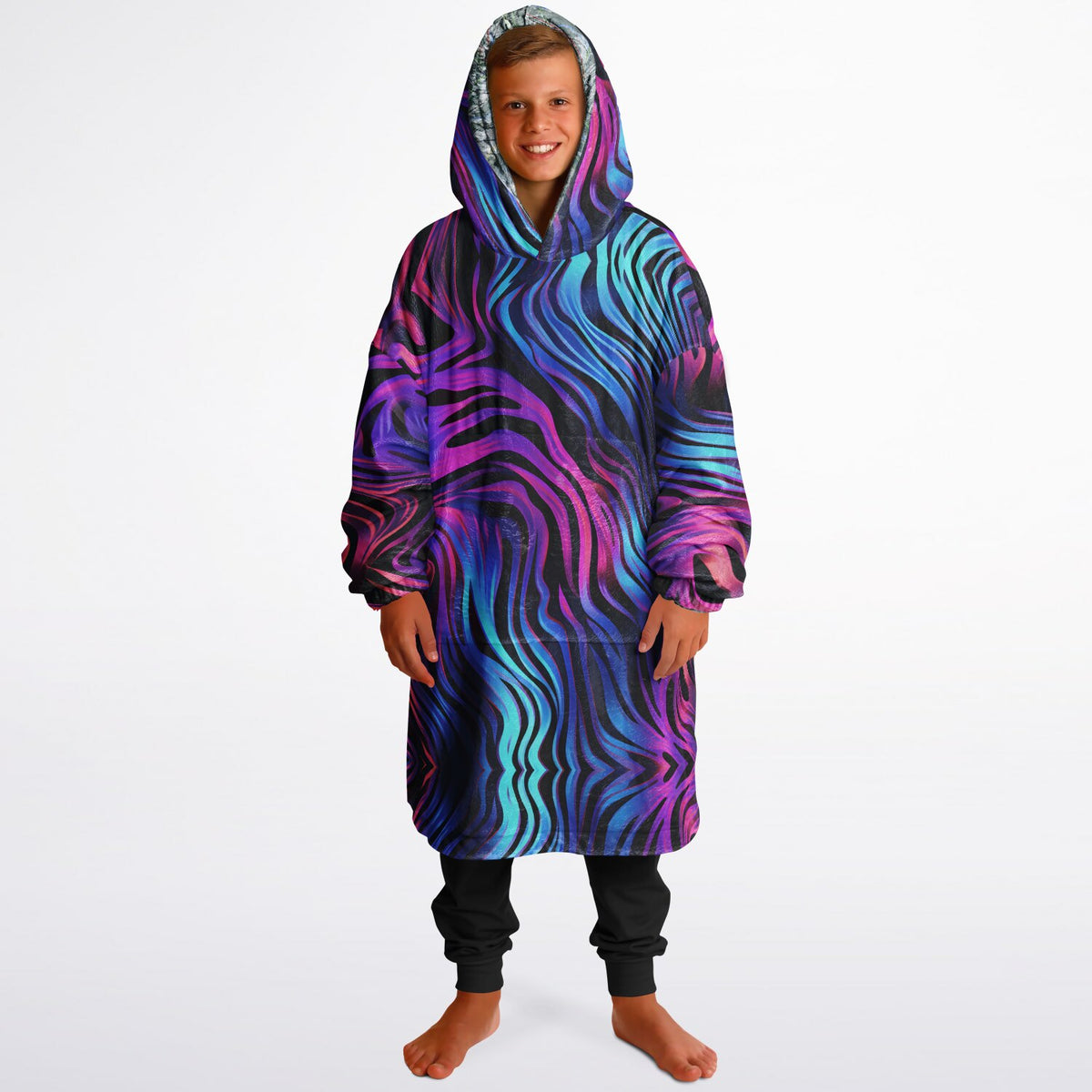 Powder Mountain, Utah Ski Resort Map Youth Reversible Snug Hoodie