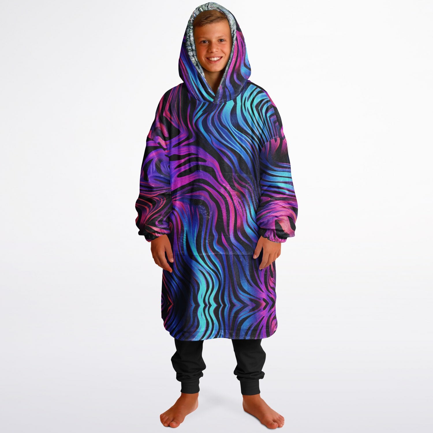 Powder Mountain, Utah Ski Resort Map Youth Reversible Snug Hoodie