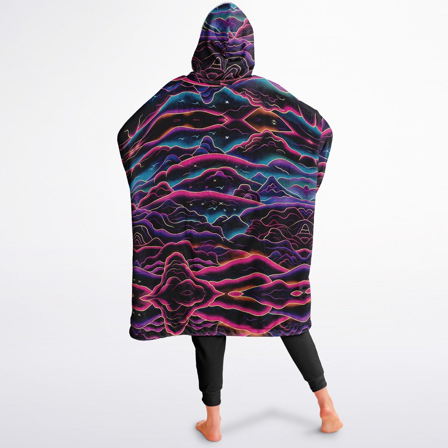 Powder Mountain, Utah Ski Resort Map Reversible Snug Hoodie