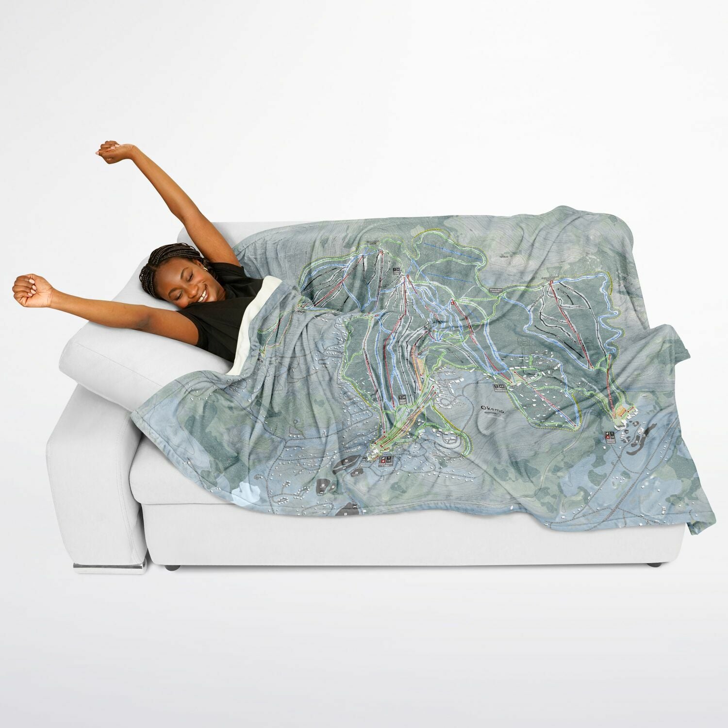 Flannel Blanket Poncho - AOP