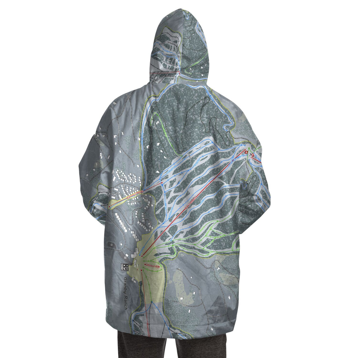 Granby Ranch, Colorado Ski Trail Map - Snug Hoodie