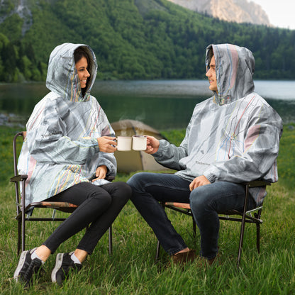 Timber line, Oregon Ski Trail Map - Snug Hoodie