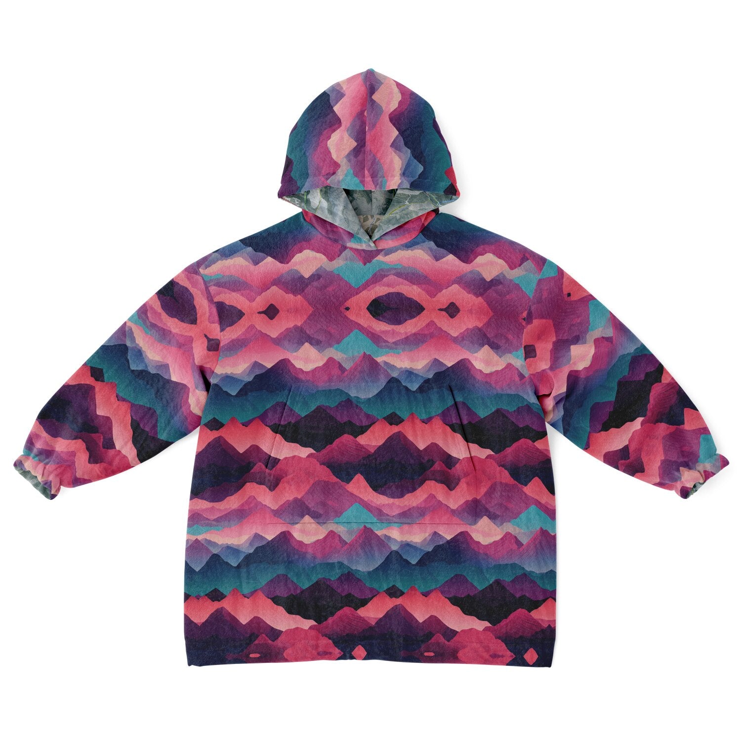 Powder Mountain, Utah Ski Resort Map Youth Reversible Snug Hoodie
