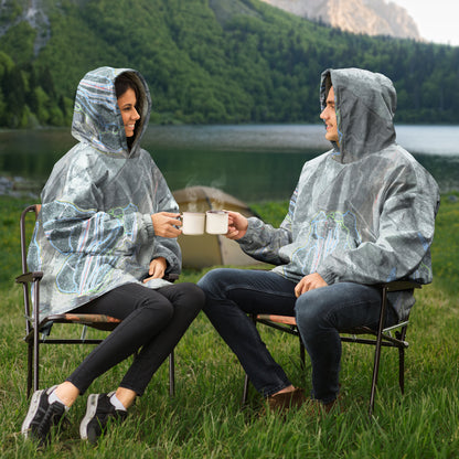 Moosehead Mountain, Maine Ski Trail Map - Snug Hoodie
