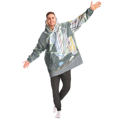 Woodward Park City, Utah Ski Trail Map - Snug Hoodie