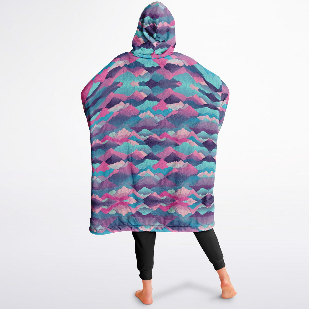 Powder Mountain, Utah Ski Resort Map Reversible Snug Hoodie