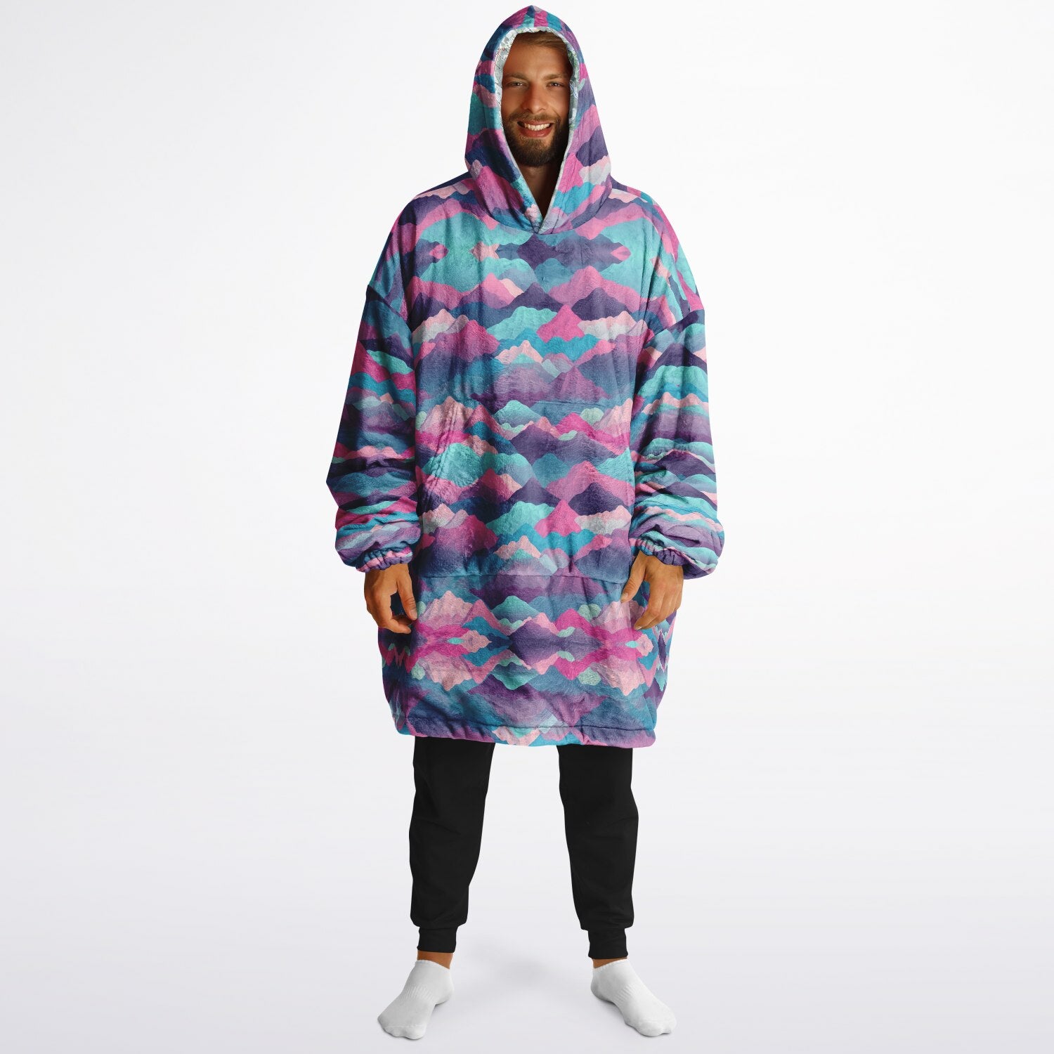 Powder Mountain, Utah Ski Resort Map Reversible Snug Hoodie