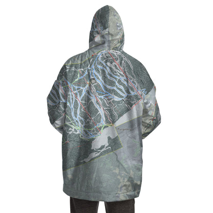Purgatory, Colorado Ski Trail Map - Snug Hoodie - Powderaddicts