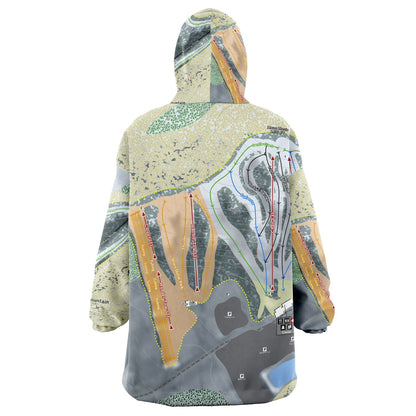 Nordic Mountain, Wisconsin Ski Trail Map - Snug Hoodie - Powderaddicts