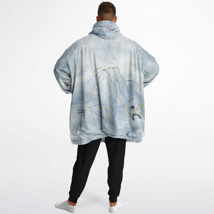 Mt Lyford, New Zealand Ski Trail Map - Snug Hoodie - Powderaddicts