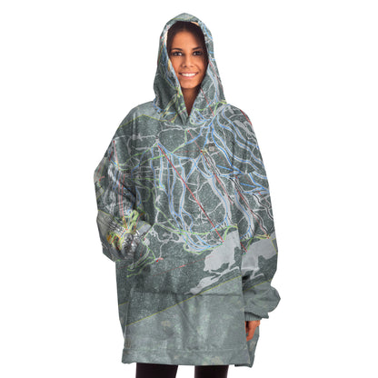 Purgatory, Colorado Ski Trail Map - Snug Hoodie - Powderaddicts