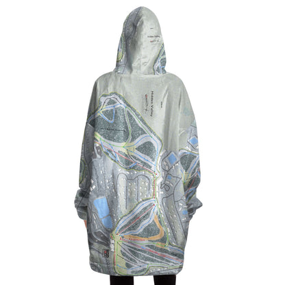 Hidden Valley, Missouri Ski Trail Map Snug Hoodie - Powderaddicts
