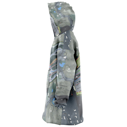 Mount Southington, Connecticut Ski Trail Map - Snug Hoodie