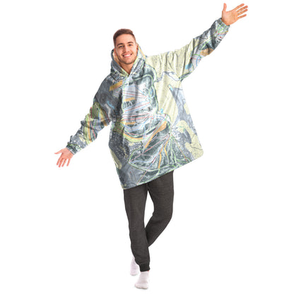 Boyne Mountain, Michigan Ski Trail Map Snug Hoodie