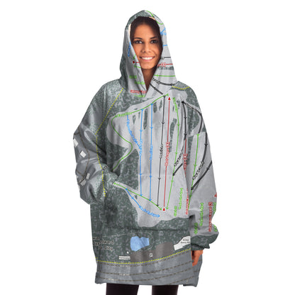 Woodward Park City, Utah Ski Trail Map - Snug Hoodie