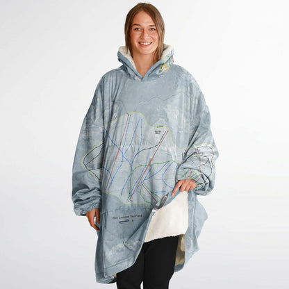Ben Lomond Ski Resort, Australia Ski Trail Map - Snug Hoodie - Powderaddicts