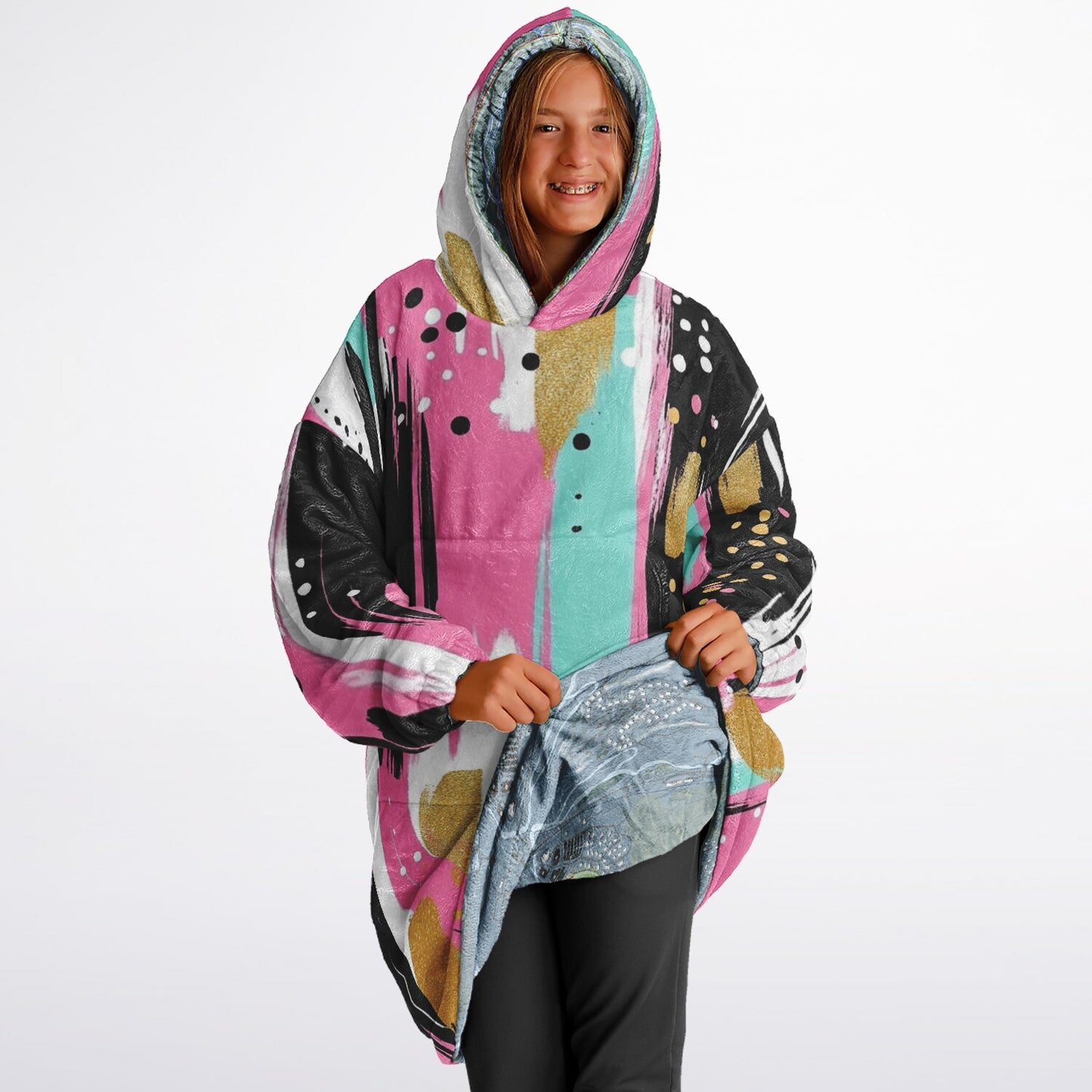 Bretton Woods, New Hampshire Ski Resort Map Reversible Snug Hoodie