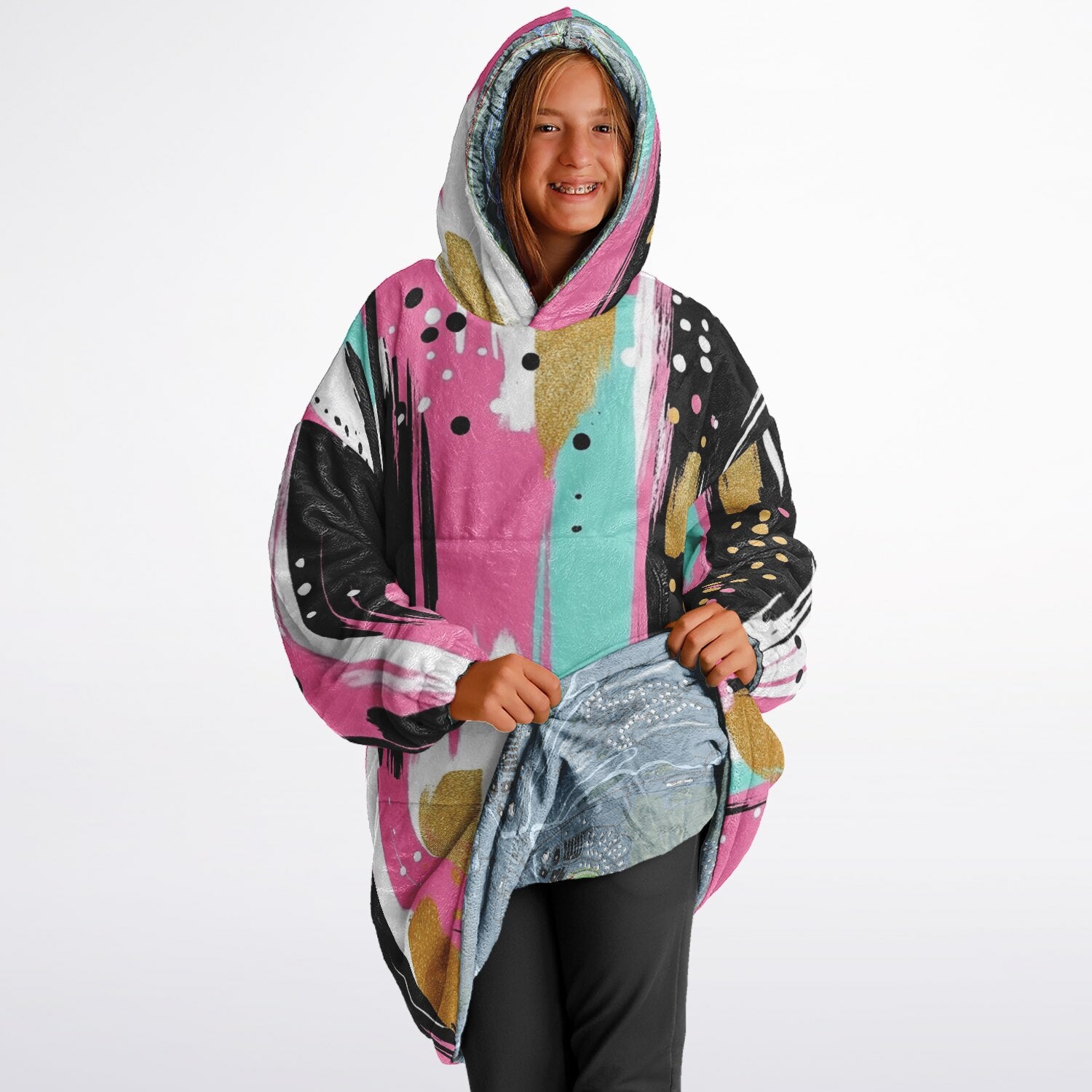 Bretton Woods, New Hampshire Ski Resort Map Reversible Snug Hoodie