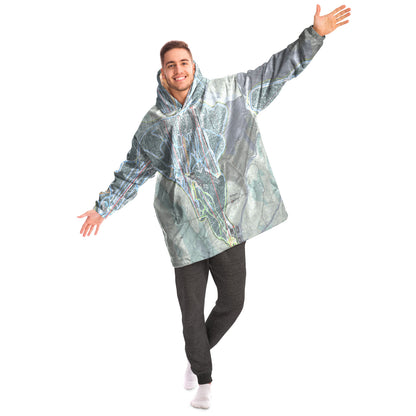 Belleayre Resort, New York Ski Trail Map Snug Hoodie