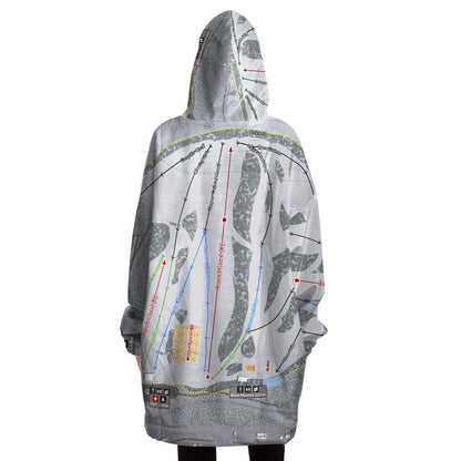 Soda Springs, California Ski Trail Map - Snug Hoodie - Powderaddicts