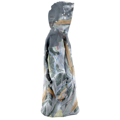 Treetops, Michigan Ski Trail Map Snug Hoodie