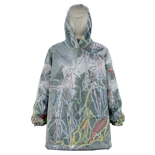 Copper Mountain, Colorado Ski Trail Map Snug Hoodie - Powderaddicts