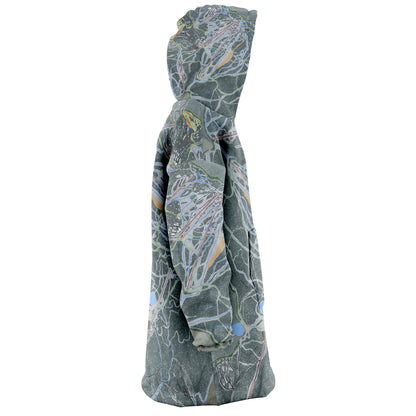 Silver Star, British Columbia Ski Trail Map Snug Hoodie