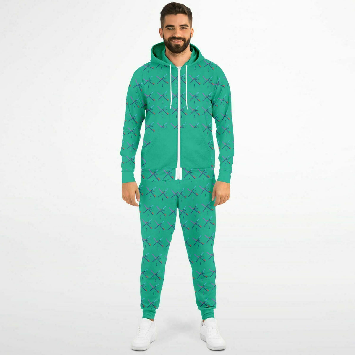 PDX Airport Unisex Ziphoodie And Jogger Set