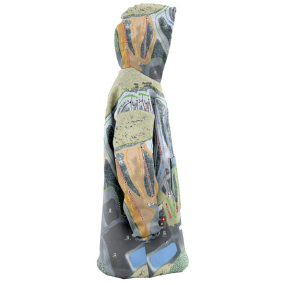 Nordic Mountain, Wisconsin Ski Trail Map - Snug Hoodie - Powderaddicts