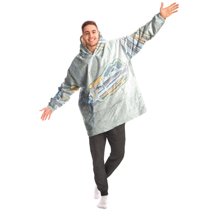 Powder Ridge, Connecticut Ski Trail Map - Snug Hoodie