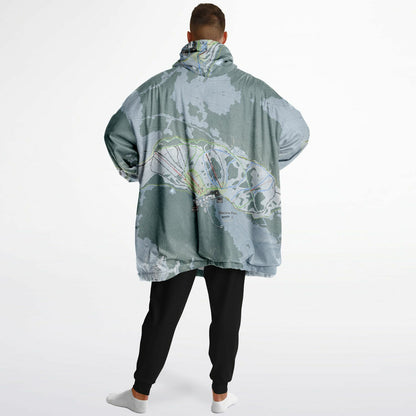 Charlotte Pass, Australia Ski Trail Map - Snug Hoodie - Powderaddicts