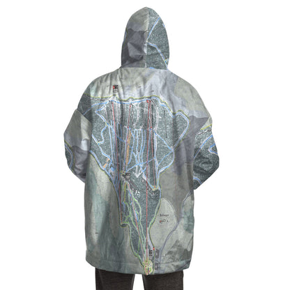 Belleayre Resort, New York Ski Trail Map Snug Hoodie