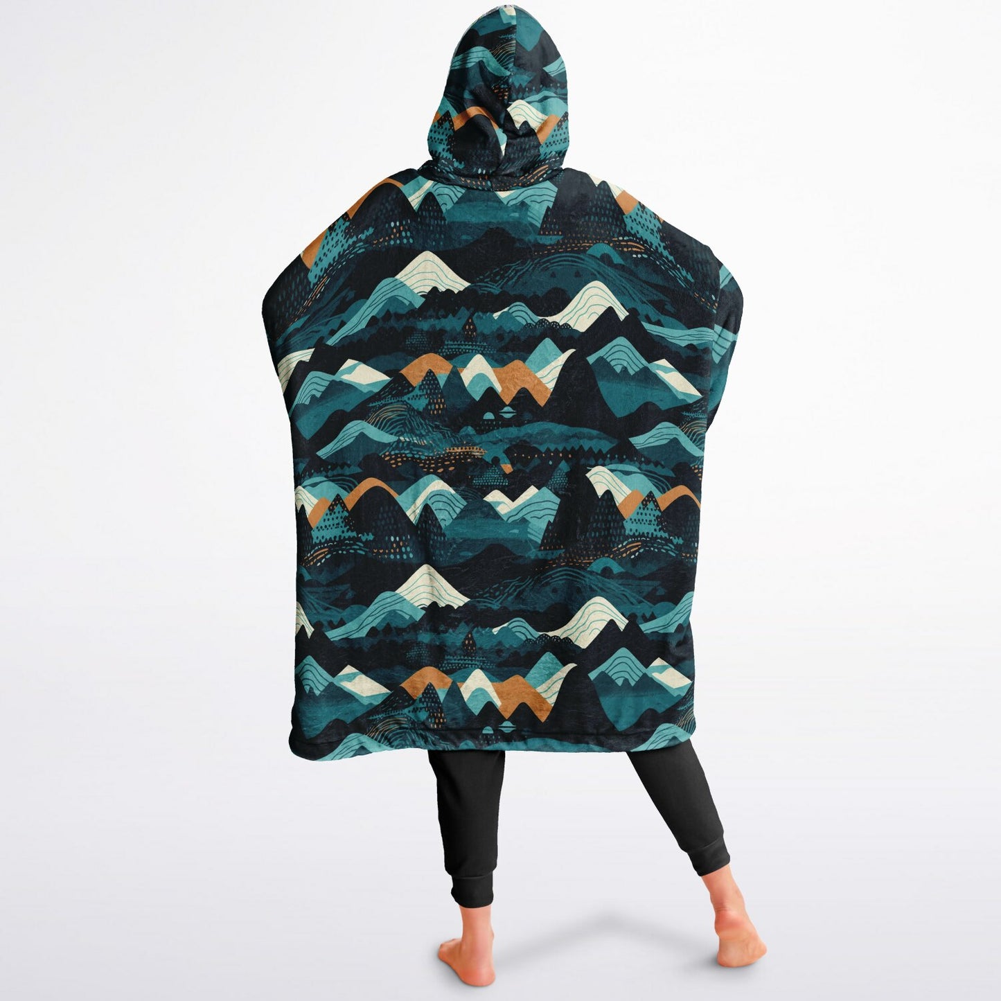 Waterville Valley, New Hampshire Ski Resort Map Reversible Snug Hoodie