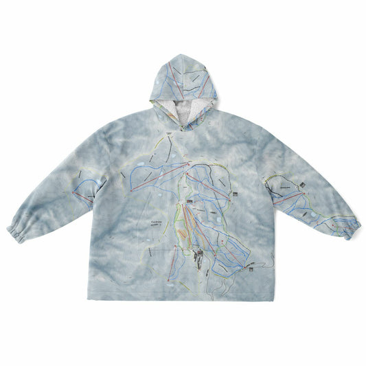 Cardrona, New Zealand Ski Trail Map - Snug Hoodie - Powderaddicts