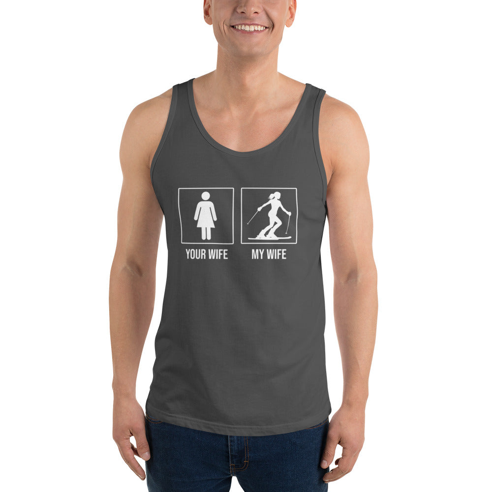 Your Wife/My Wife (Skiing) Men's Tank Top