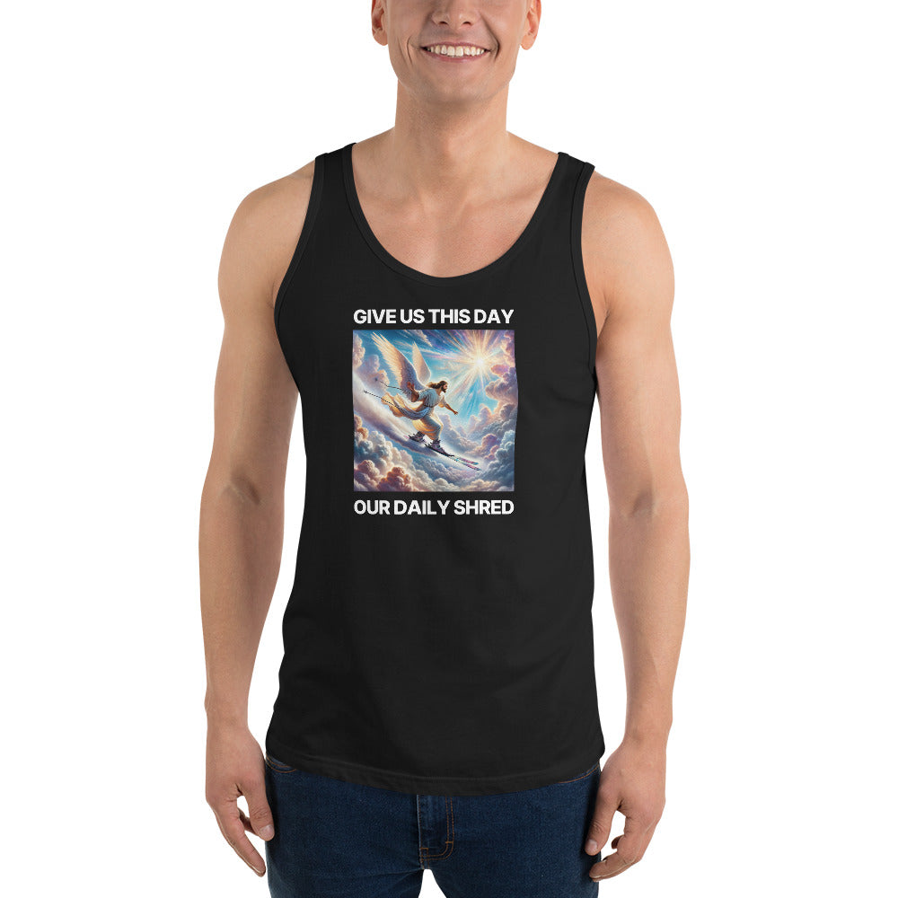 Give Us This Day Our Daily Shred (Skiing) Men&#39;s Tank Top