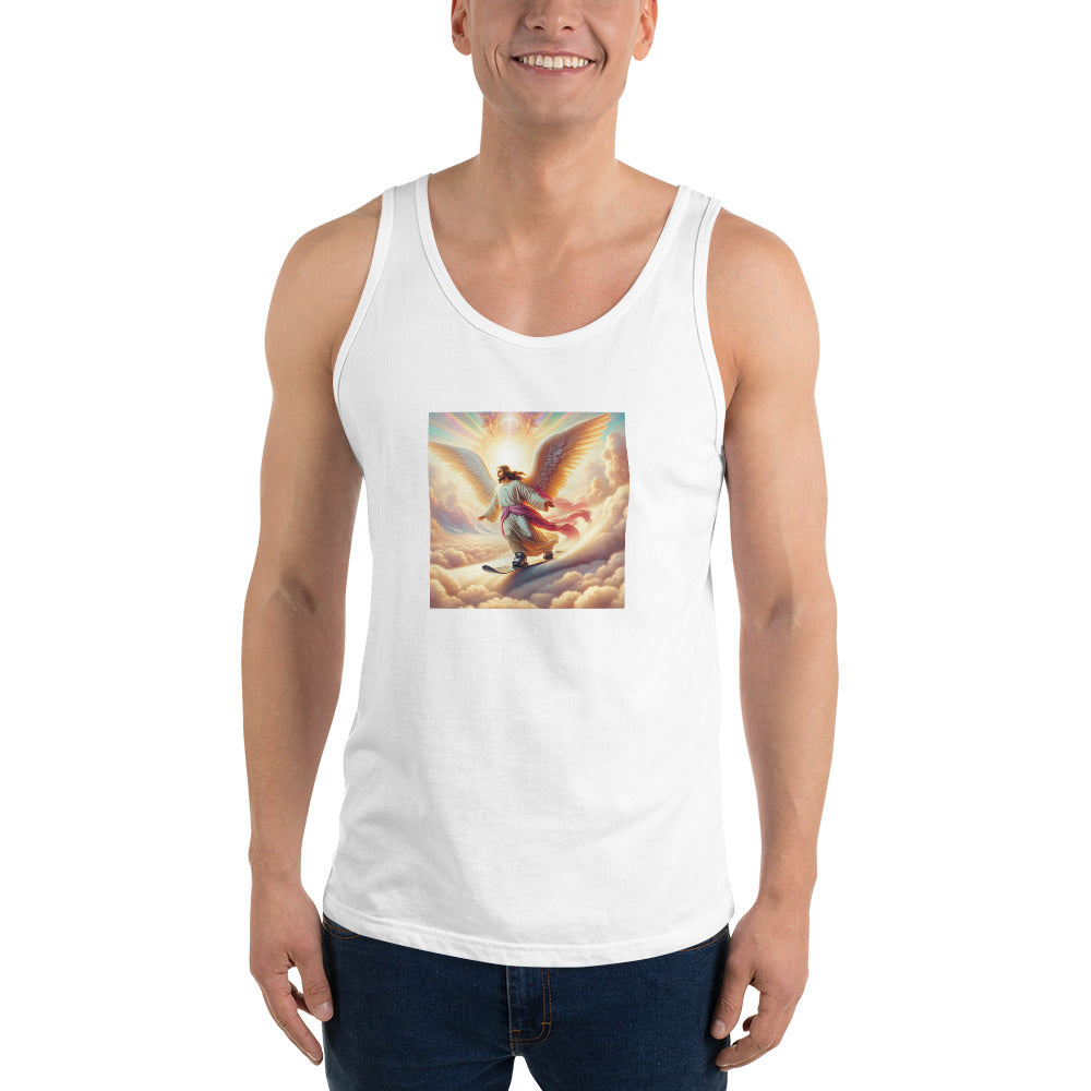 Give Us This Day Our Daily Shred (Snowboarding) Men's Tank Top - Powderaddicts