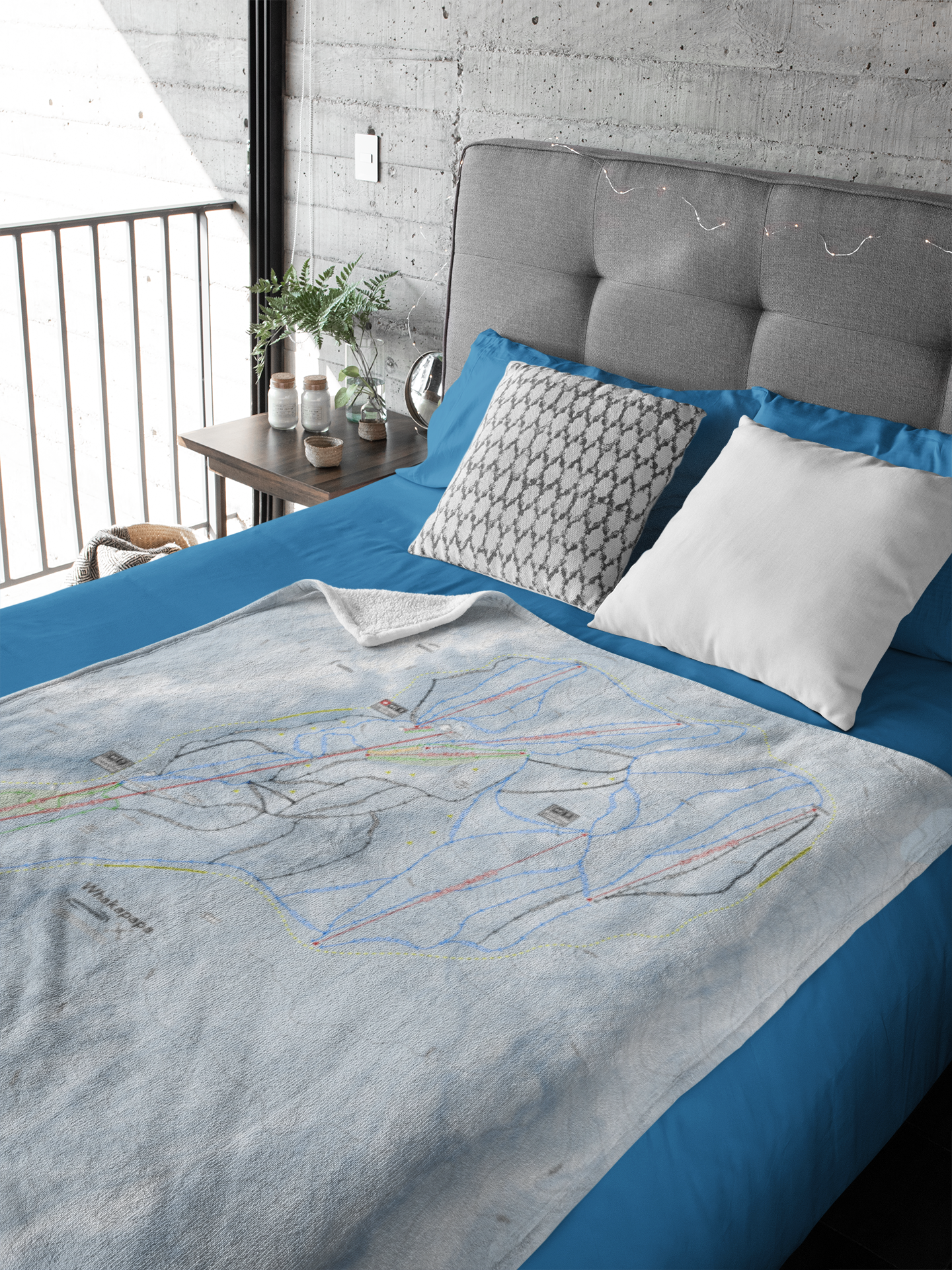 Whakapapa, New Zealand Ski Resort Map XL Blanket