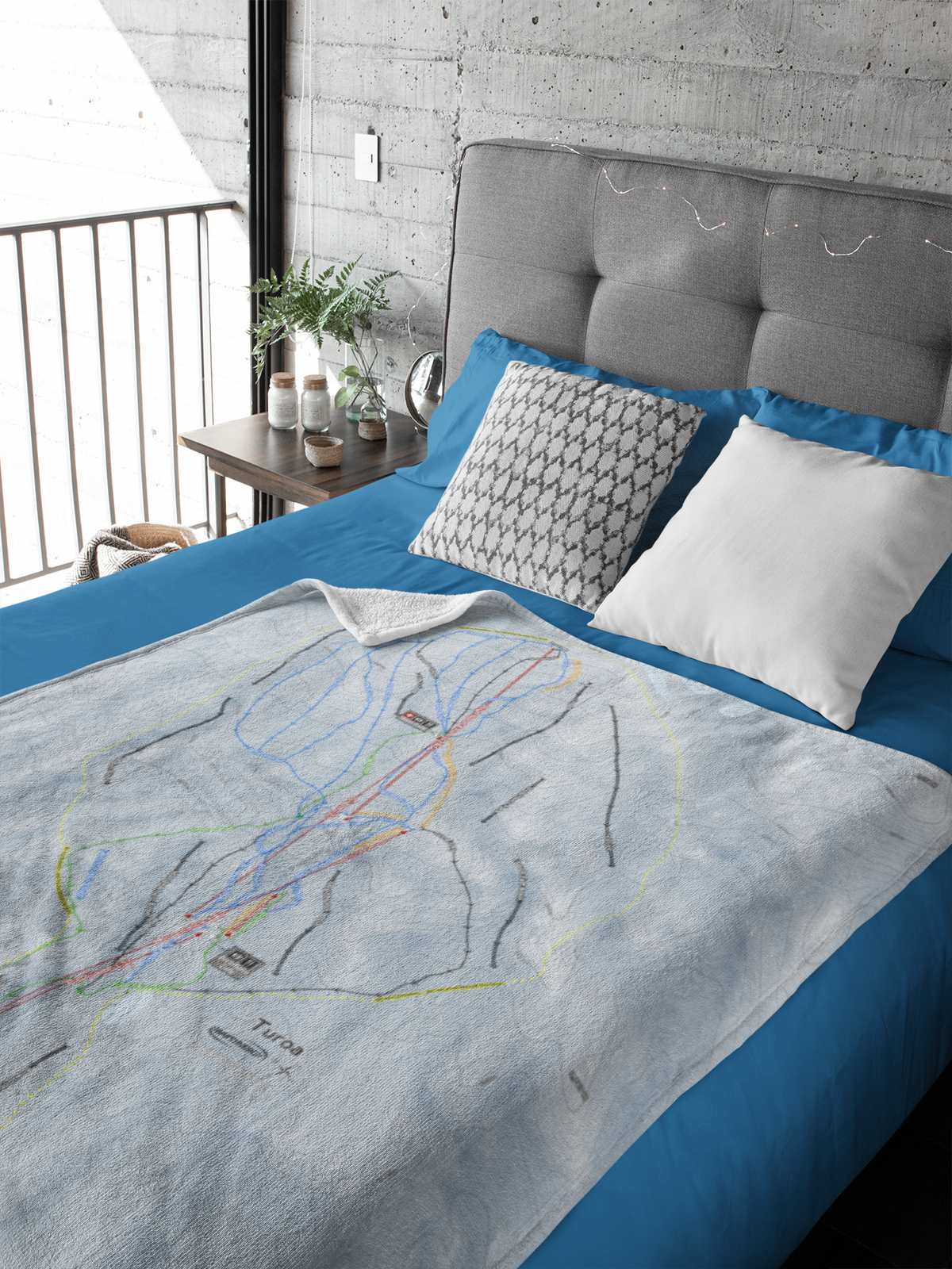Turoa, New Zealand Ski Resort Map XL Blanket