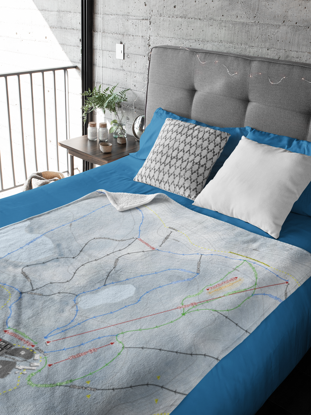 Rainbow, New Zealand Ski Resort Map XL Blanket