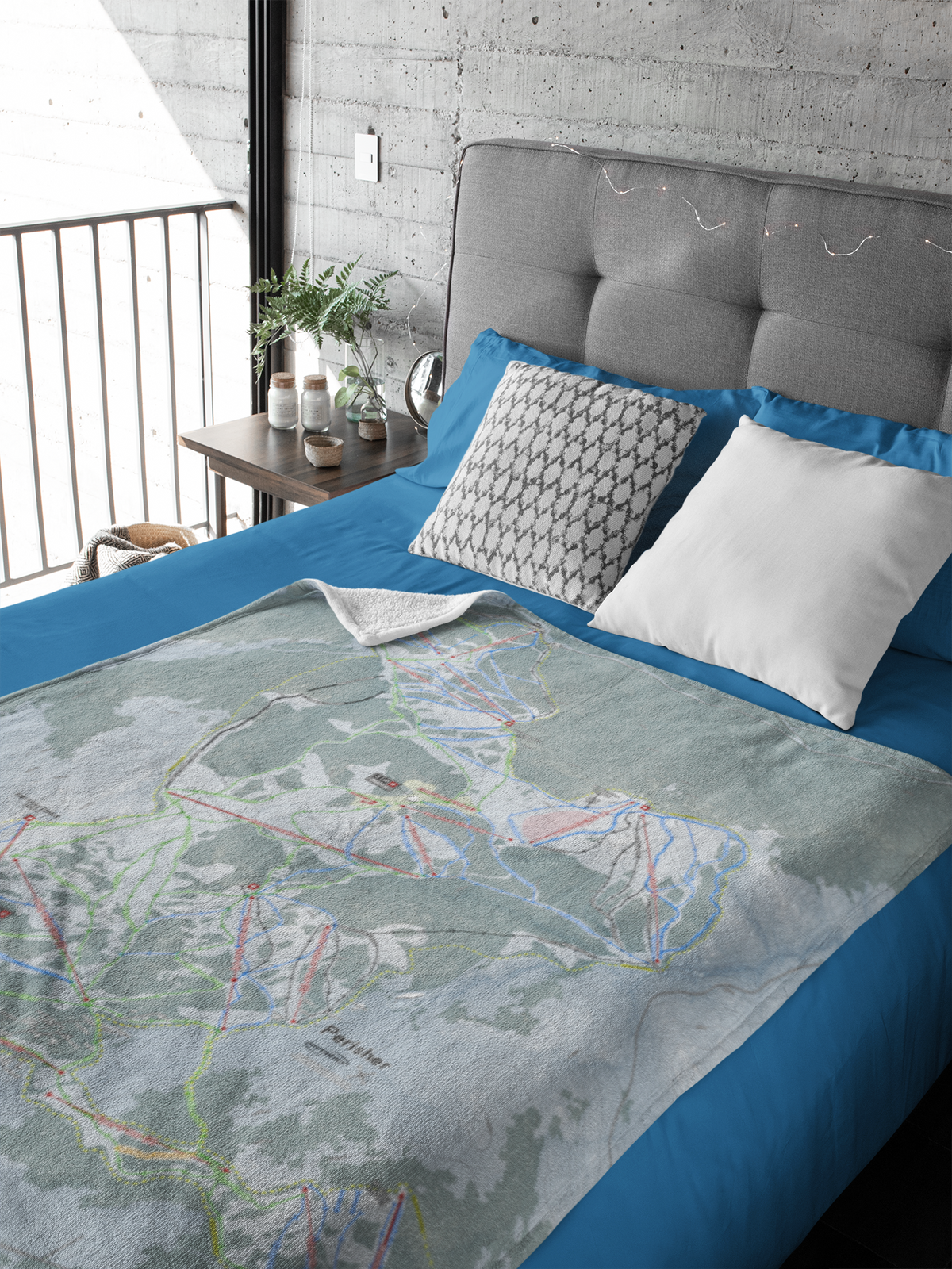 Perisher, Australia Ski Resort Map XL Blanket