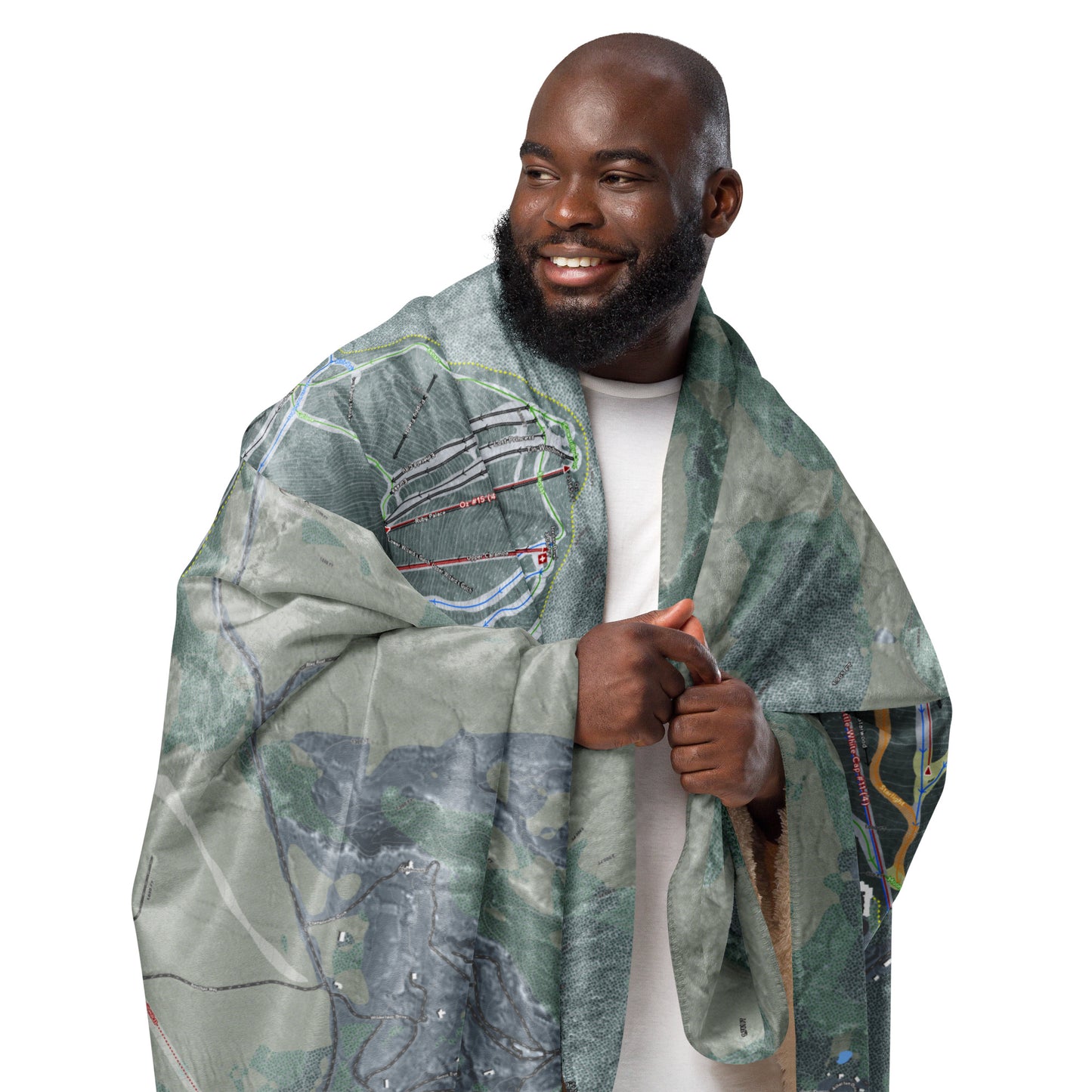 Sunday River, Maine Ski Resort Map blanket - Powderaddicts