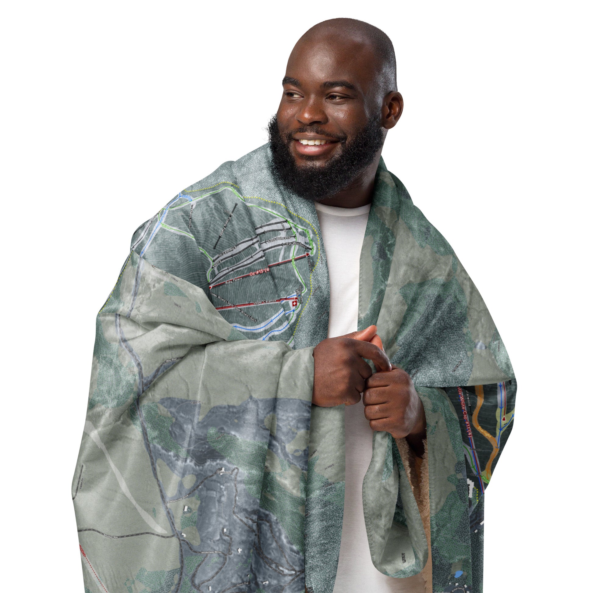 Sunday River, Maine Ski Resort Map blanket - Powderaddicts