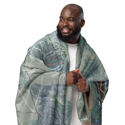 Sunday River, Maine Ski Resort Map blanket - Powderaddicts
