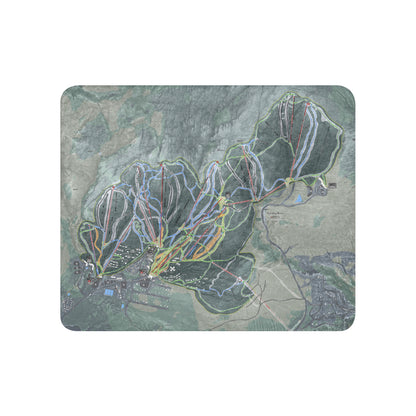 Sunday River, Maine Ski Resort Map blanket - Powderaddicts