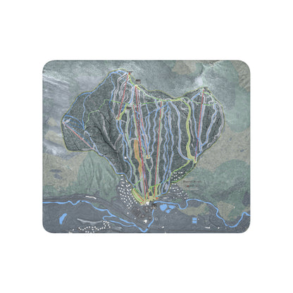 Bretton Woods, New Hampshire Ski Resort Map blanket - Powderaddicts