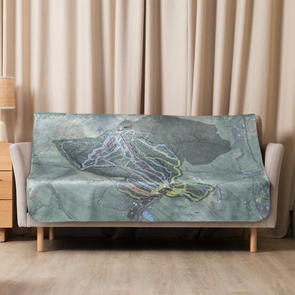 Mount Sunapee, New Hampshire Ski Resort Map blanket - Powderaddicts